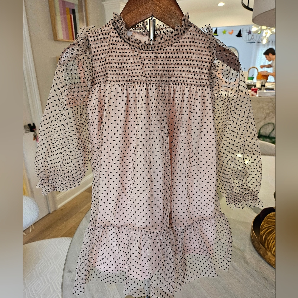 Zara girls polka dot dress